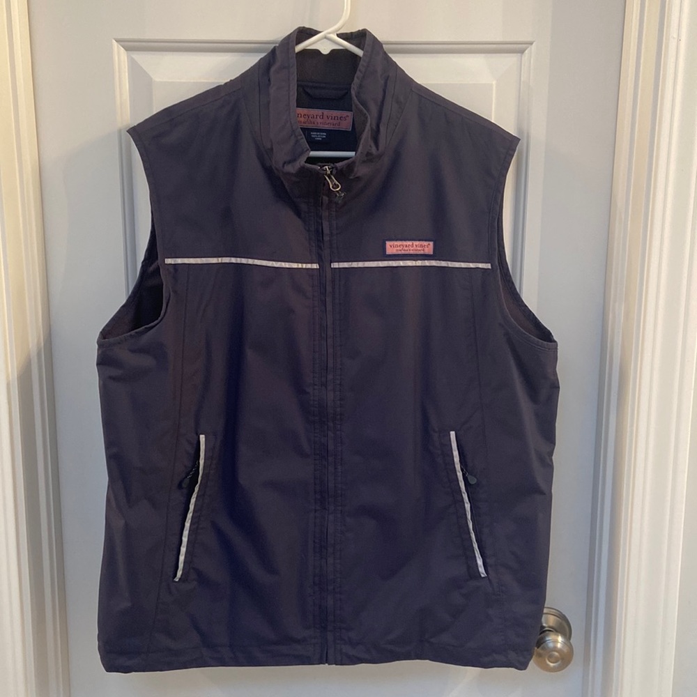 Vineyard Vines mens navy blue nylon vest